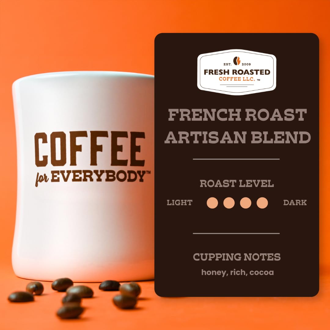 Fresh Roasted Coffee French Roast kitchen setup for brewing
