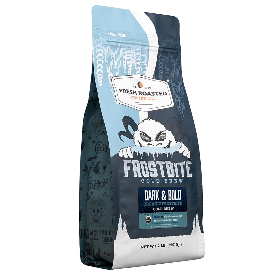 Fresh Roasted Coffee Frostbite Cold Brew coarse-ground 2lb – ideal for easy cold brew at home.