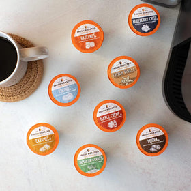 Fresh Roasted Coffee Great Eight mocha pods showcase chocolatey depth.