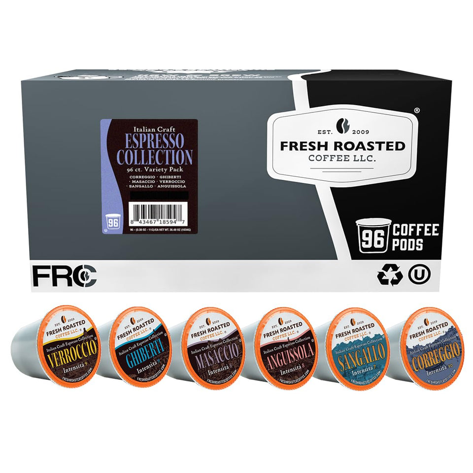Fresh Roasted Coffee Italian Craft Pack showing ready-to-brew K-Cup pods for bold espresso.