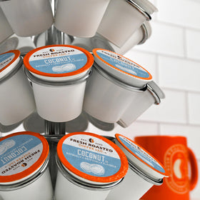 Fresh Roasted Coffee icon shows K-Cup compatibility for easy brewing.
