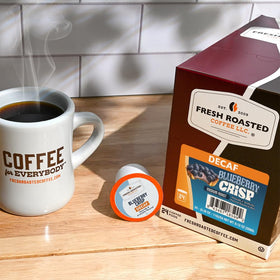 Fresh Roasted Coffee K-Cup compatibility image shows easy home brews.