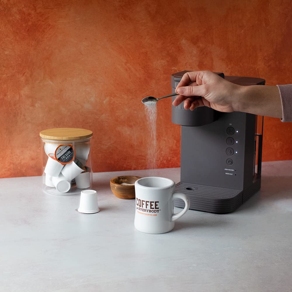 Fresh Roasted Coffee K-Cup compatible pack enables quick, mess-free decaf brewing.