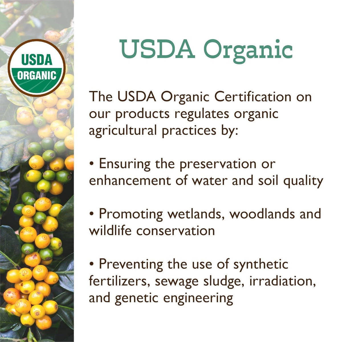 Fresh Roasted Coffee kosher certification label on bag
