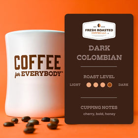 Fresh Roasted Coffee Loring roaster in action highlighting eco-friendly roasting