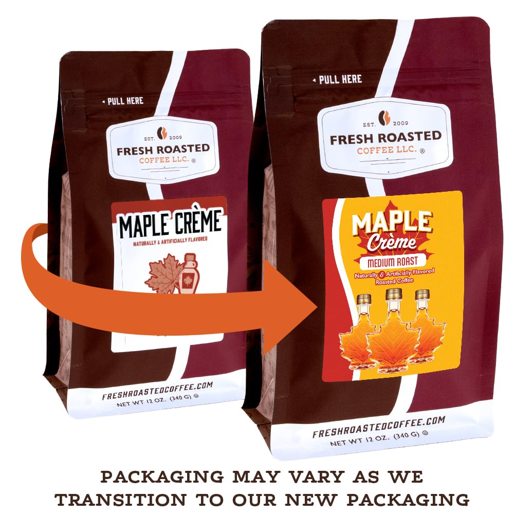 Fresh Roasted Coffee Maple Crème steaming cup showcases inviting aroma for daily rituals.