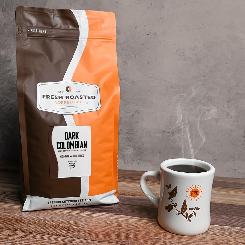 Fresh Roasted Coffee medium-dark roast aroma ready for daily brew