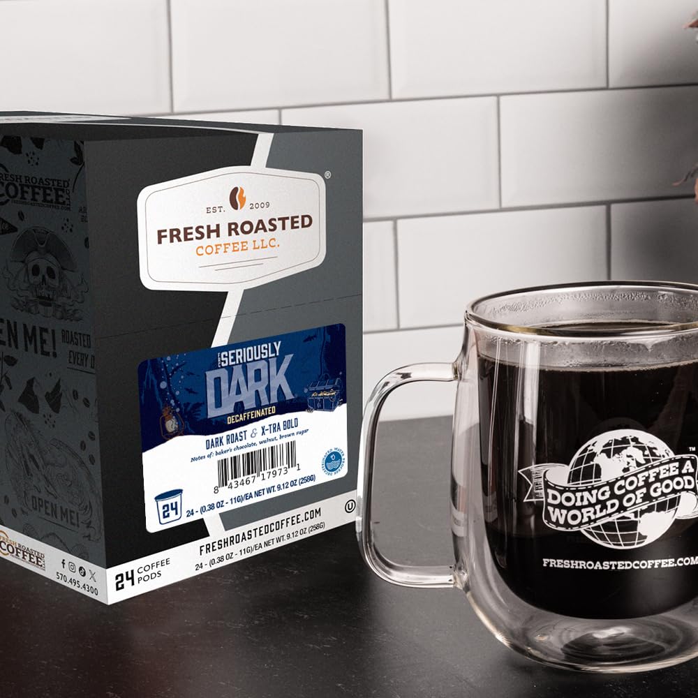Pod nitrogen flush seal preserves freshness in Fresh Roasted Coffee pod.
