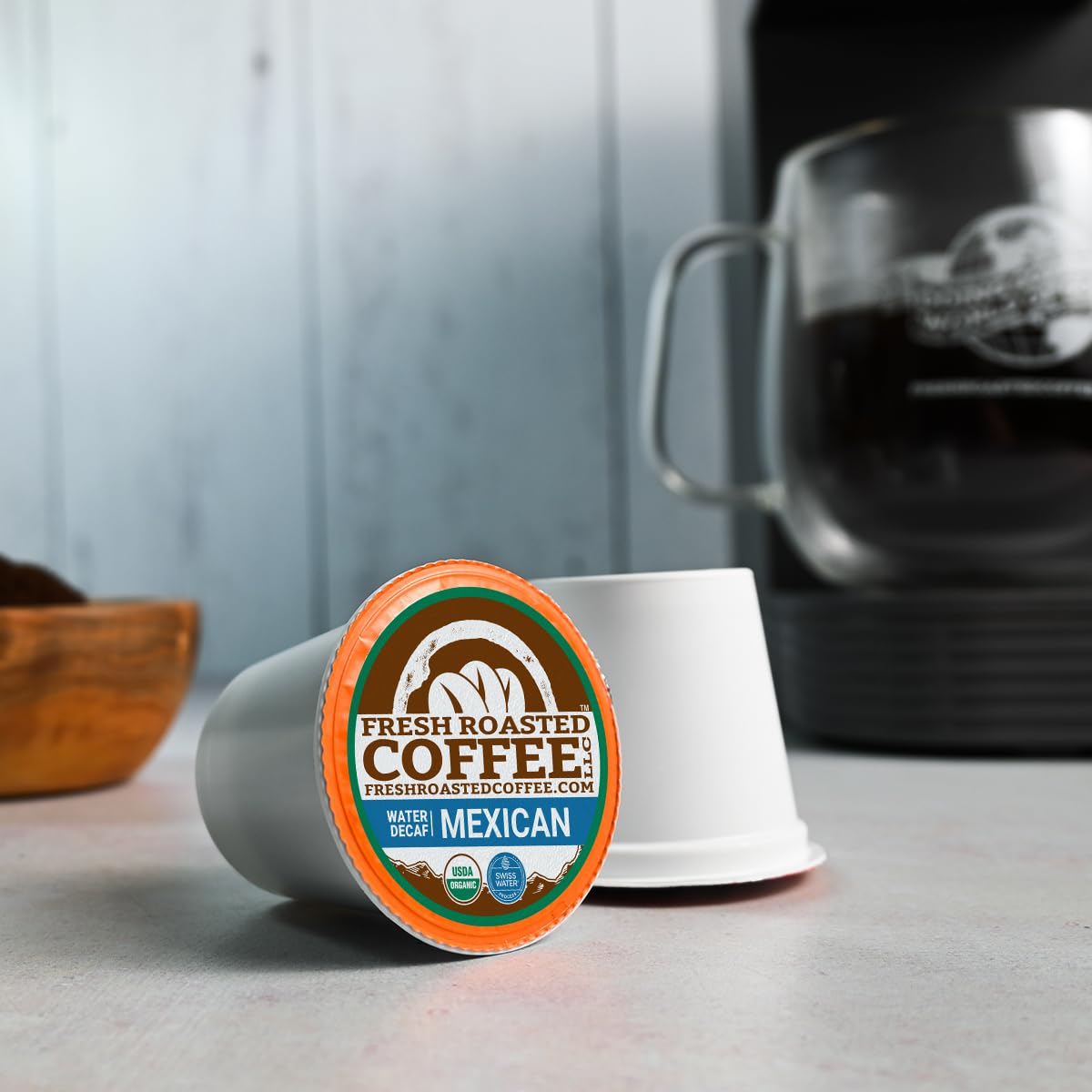 Fresh Roasted Coffee nitrogen-flushed pods — maximum freshness.