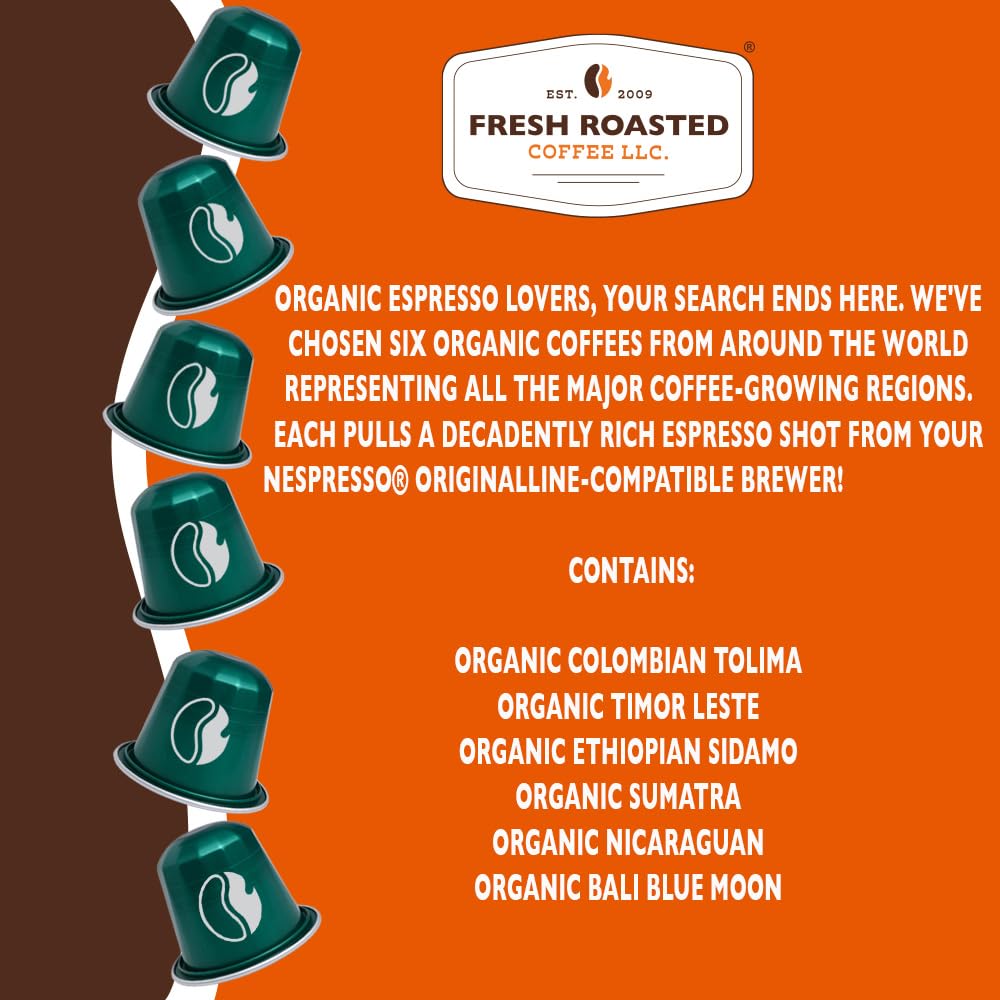 Fresh Roasted Coffee nitrogen-flushed capsules preserving aroma and freshness