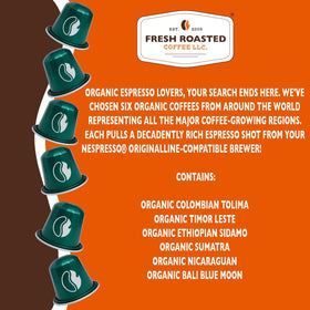 Fresh Roasted Coffee nitrogen-flushed capsules preserving aroma and freshness