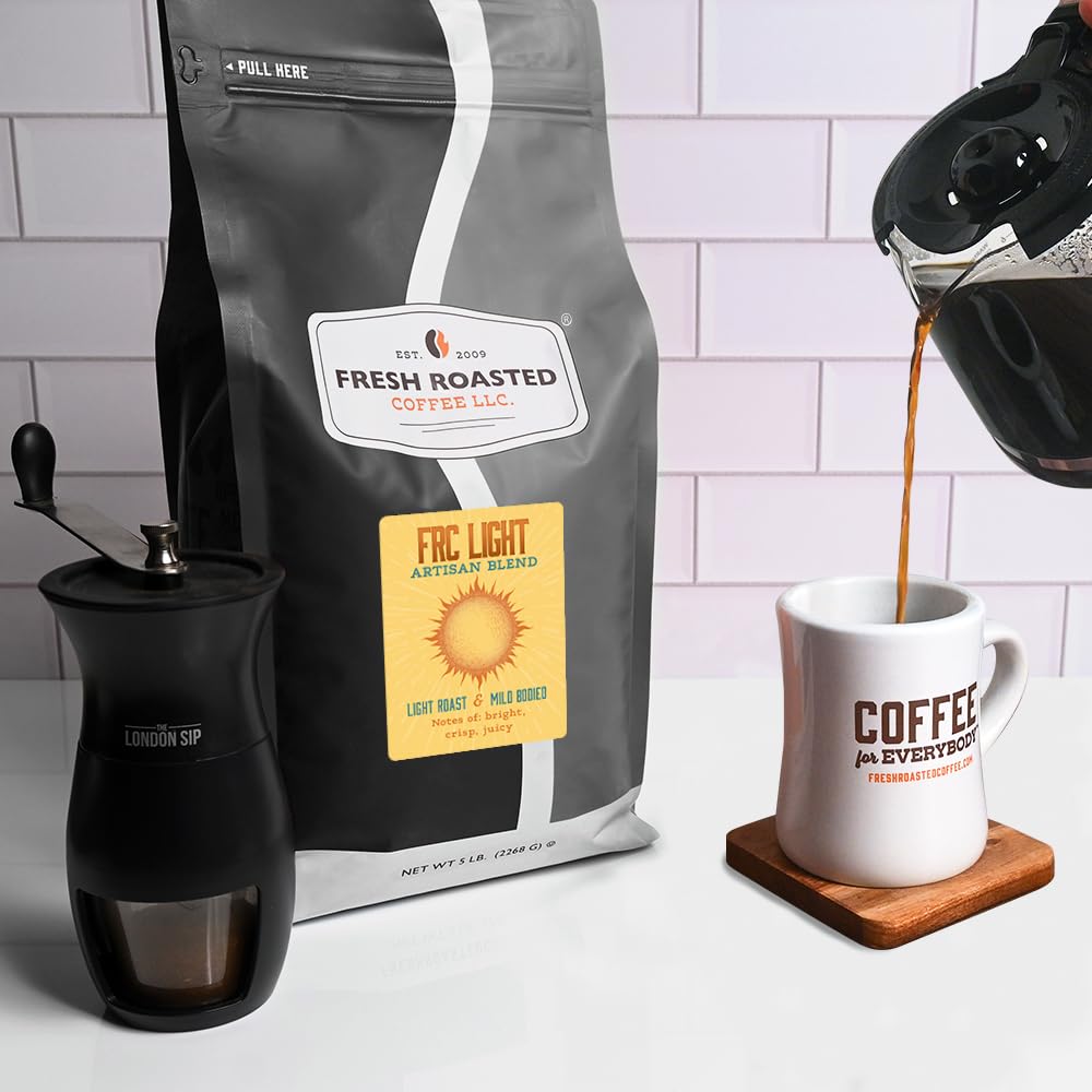 Fresh Roasted Coffee nitrogen-flushed packaging—peak freshness.