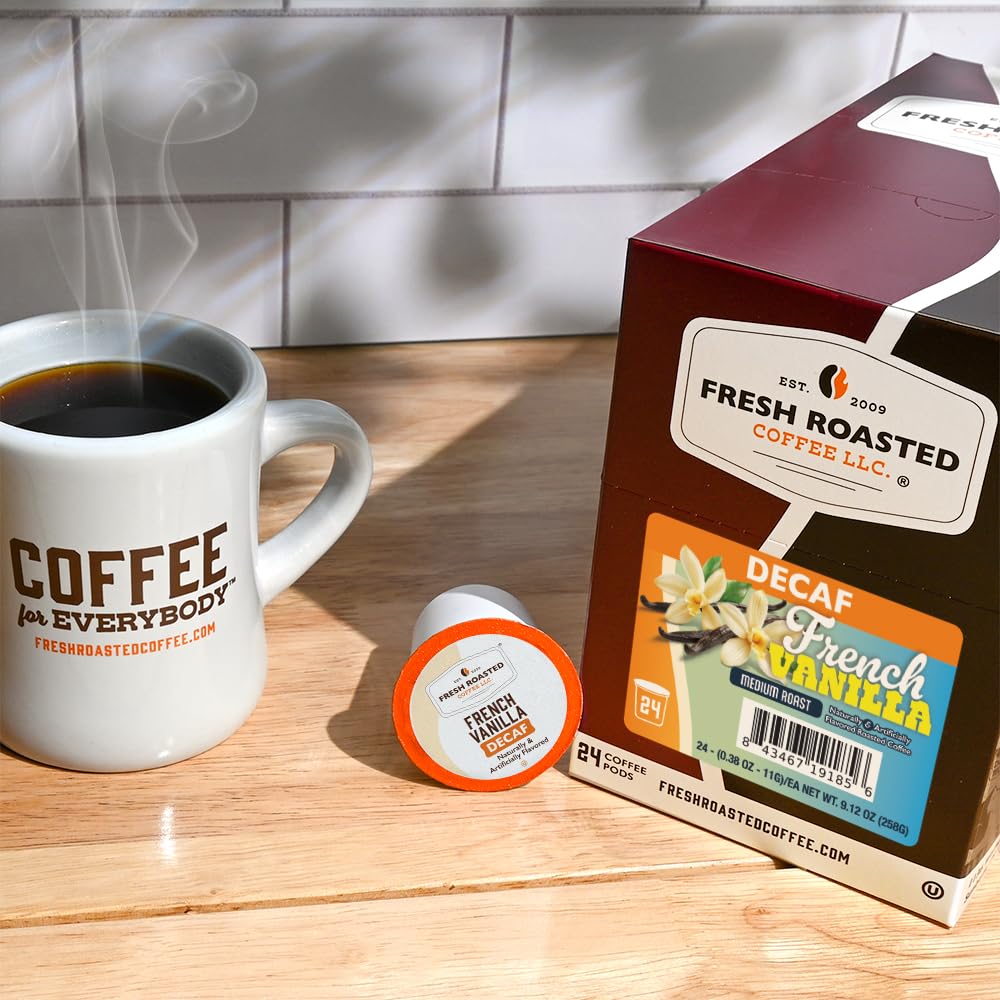 Fresh Roasted Coffee nitrogen-flushed pods preserving freshness and aroma.