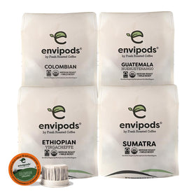 Fresh Roasted Coffee Organic Colombian pod for bright morning brew
