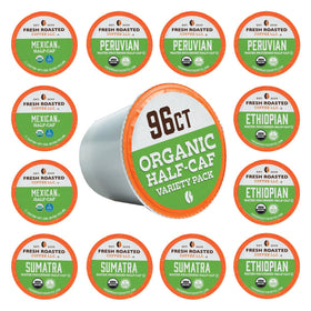 Organic Ethiopian Sidamo pod highlighting blueberry and cherry notes for a bright start.
