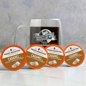 Fresh Roasted Coffee OU Kosher certified seal on pack