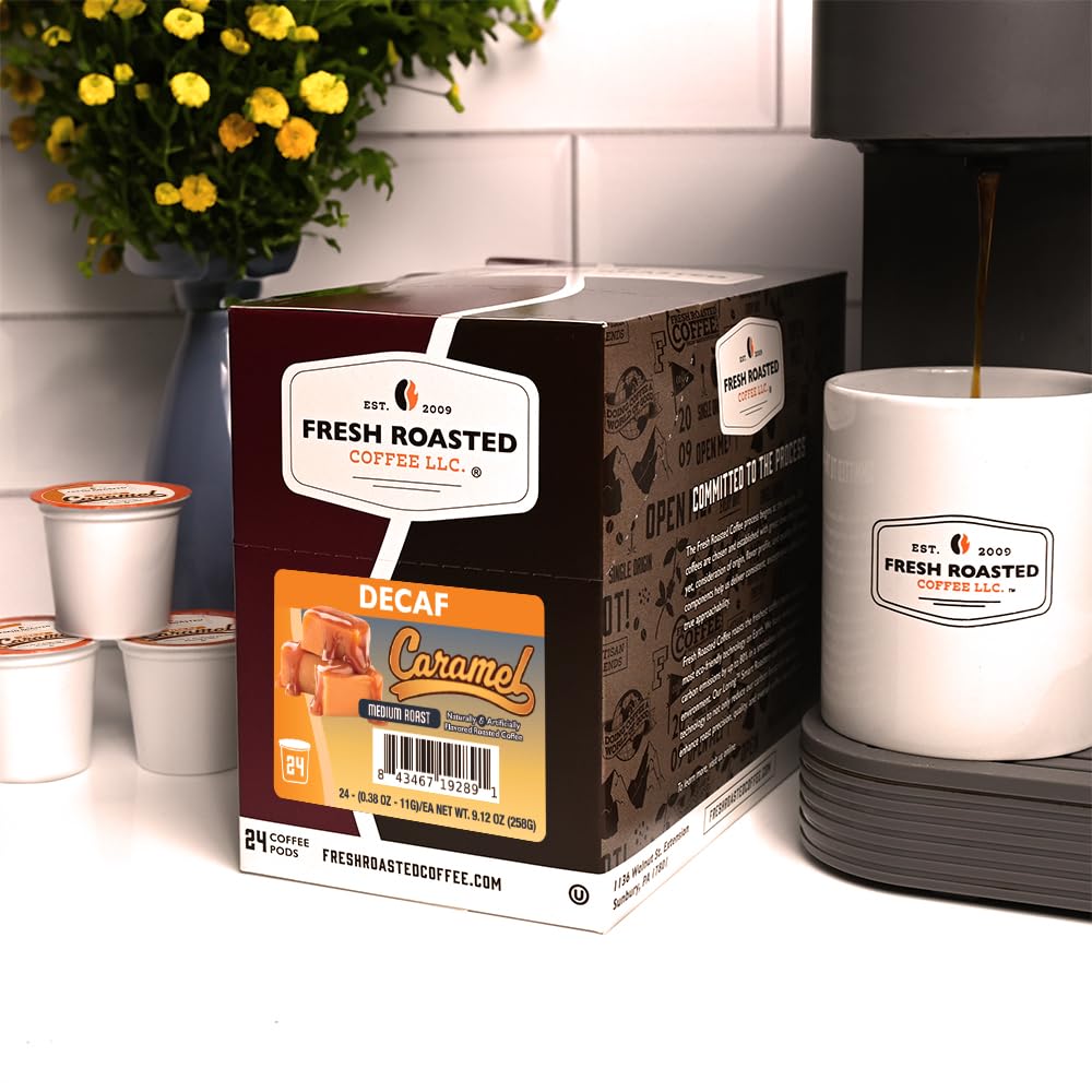 Fresh Roasted Coffee packaging with nitrogen flush preserves freshness and flavor.