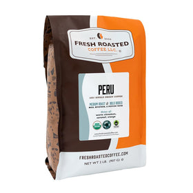 Fresh Roasted Coffee Peru whole bean 2lb showcases origin flavor ideal for pour-over.