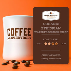 Fresh Roasted Coffee pour-over feel image suggests precise brewing and aroma-forward cup.