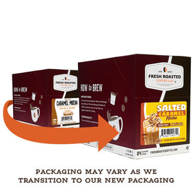 Fresh Roasted Coffee roastmaster flavors pod delivering balanced flavor.