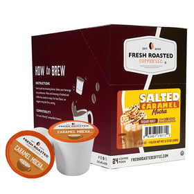 Fresh Roasted Coffee Salted Caramel Mocha pod for a rich, indulgent brew.