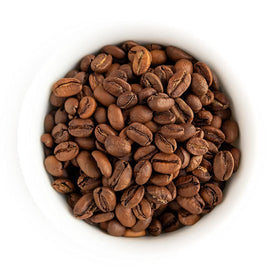 Fresh Roasted Coffee Sidamo light roast with a wine-like finish shown in a cup