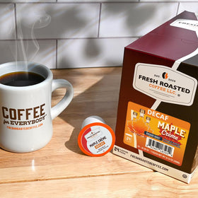 Sugar-free Maple Crème option from Fresh Roasted Coffee for sugar-conscious mornings.