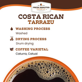Fresh Roasted Coffee Tarrazu OU Kosher packaging