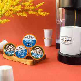 Fresh Roasted Coffee USA-roasted facility — sustainable production.