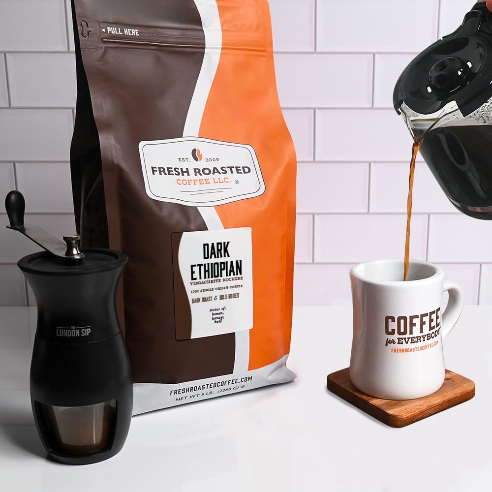 Fresh Roasted Coffee whole bean roast-detail close-up ideal for home espresso.