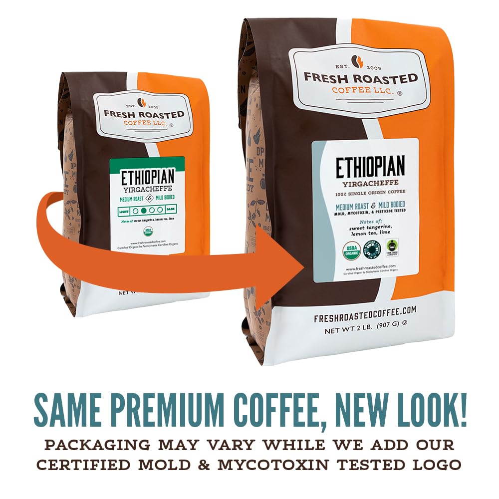 Fresh Roasted Coffee Yirgacheffe versatile brew methods, espresso to pour-over