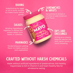 Fresh Vintage Farms mayo spread on bread, enhancing flavor and texture.