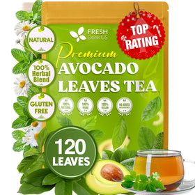 FreshDrinkUS avocado leaves tea brew showcases a natural, caffeine-free cup