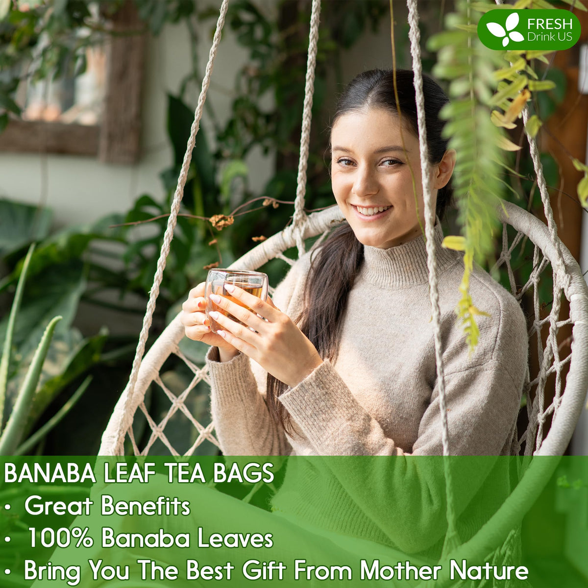 FreshDrinkUS banaba tea infuser steep invites a comforting cup experience.