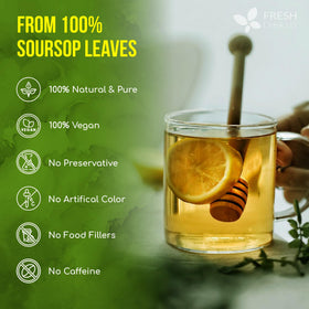 FreshDrinkUS biodegradable tea bags highlighting eco-friendly design.