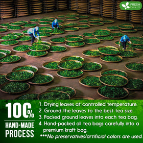 FreshDrinkUS biodegradable tea bags promote sustainable choice.