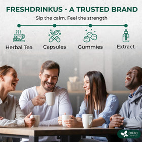 FreshDrinkUS brand logo on package conveys premium quality.