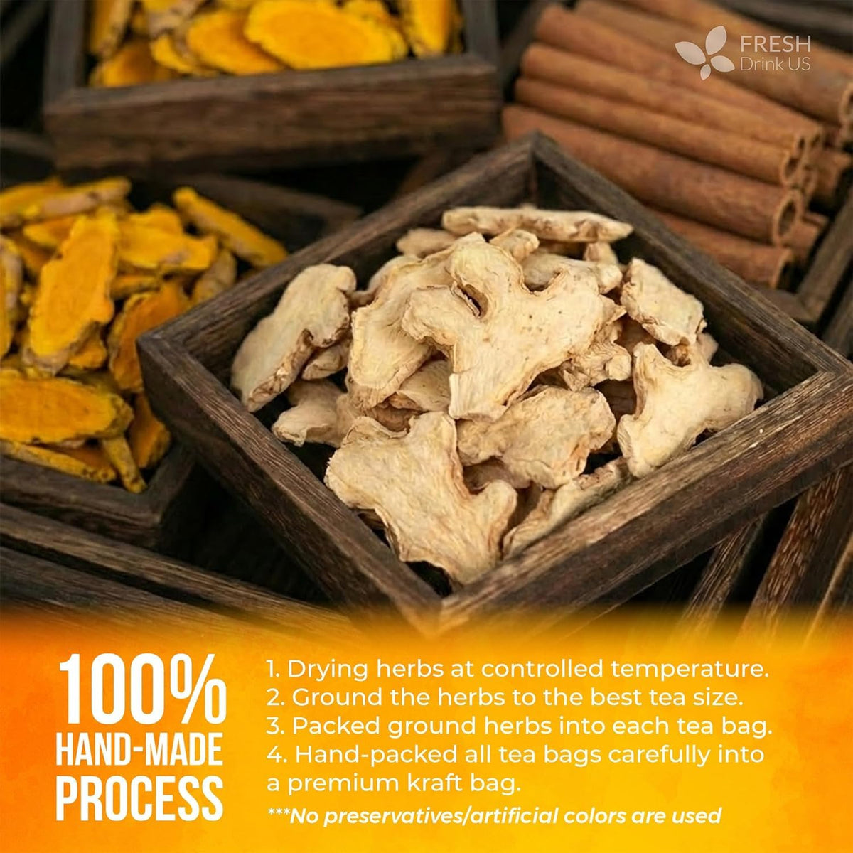 FreshDrinkUS caffeine-free tea offers a versatile, plant-based option anytime.