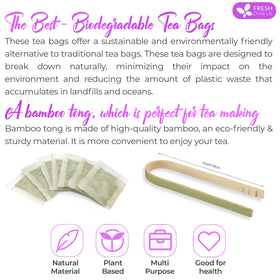 FreshDrinkUS corn fiber tea bag design supports zero-waste tea experience.