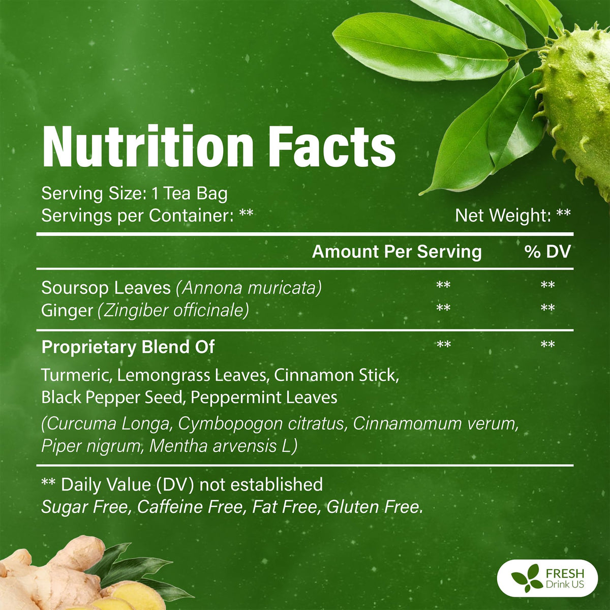 FreshDrinkUS soursop herbal blend supports mindful sipping.