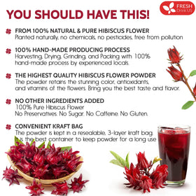 FreshDrinkUS dried hibiscus flowers show vibrant color for infusions.