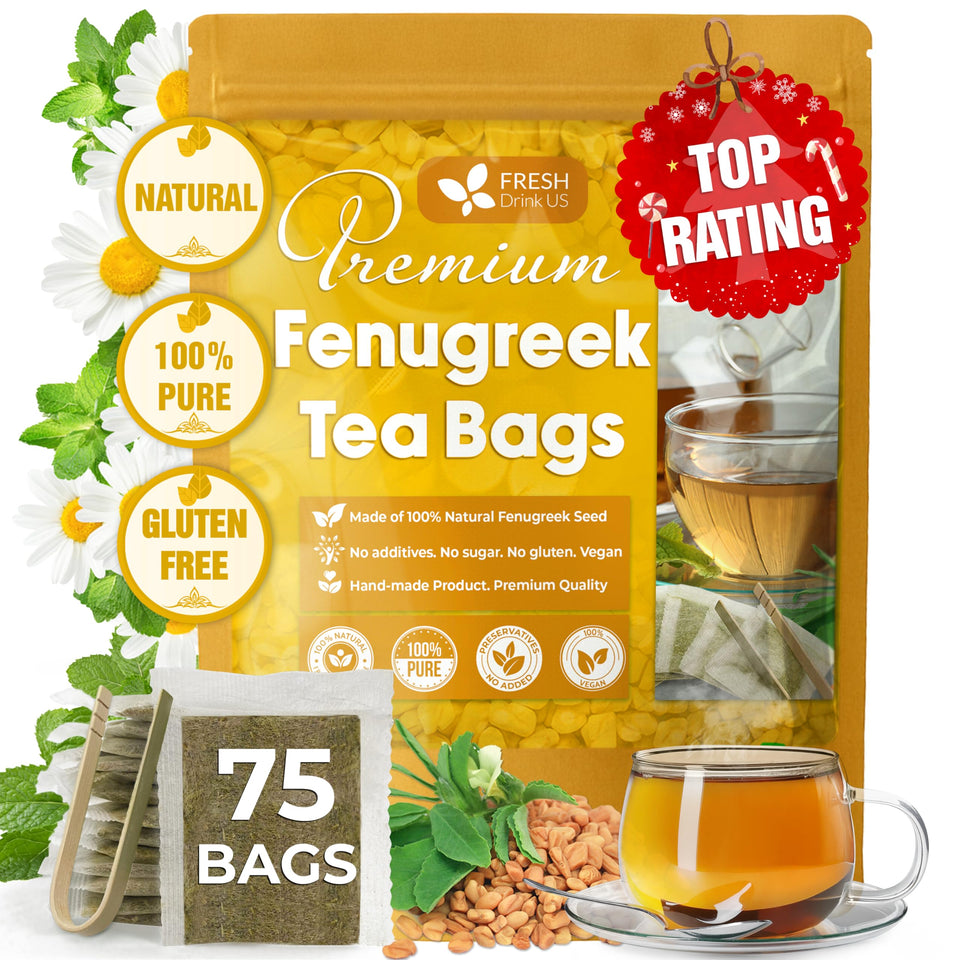 FreshDrinkUS fenugreek tea bag delivers a pure, soothing herbal infusion for unwinding.