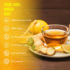 FreshDrinkUS ginger tea bags resealable bag keeps flavor fresh.