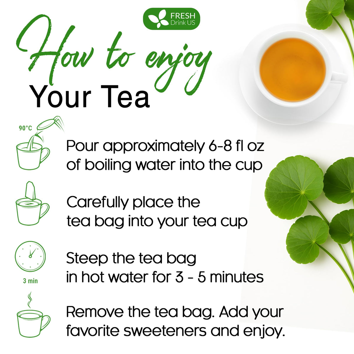 FreshDrinkUS Gotu Kola branding logo showcasing trusted herbal brand.