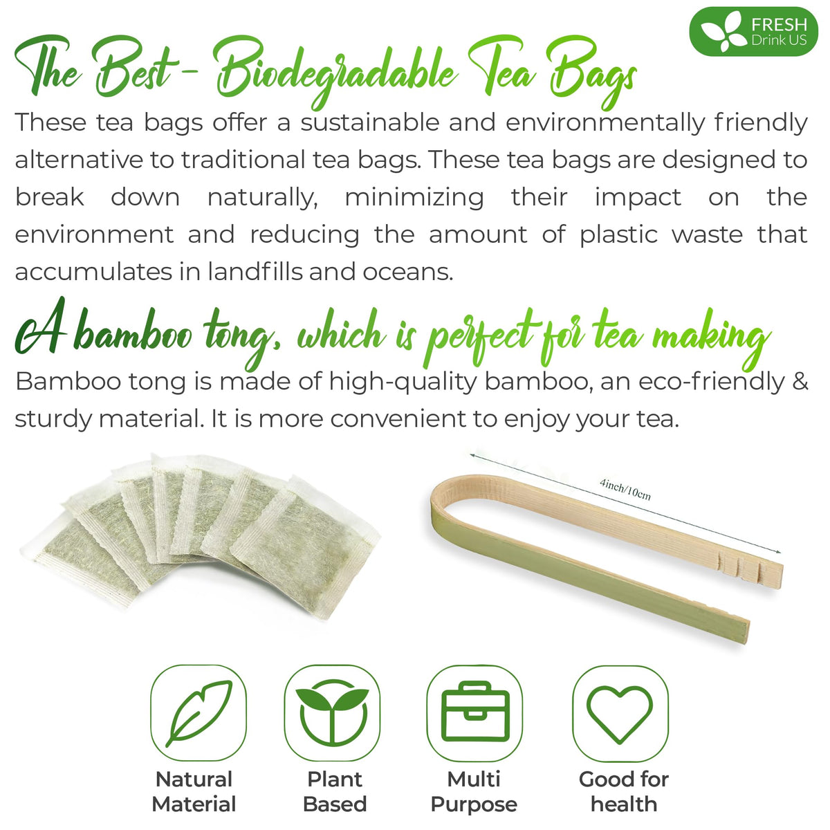 FreshDrinkUS handmade process reveals careful leaf selection.