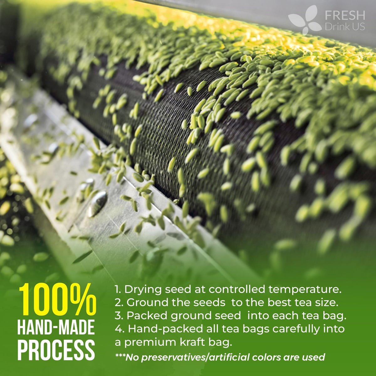 FreshDrinkUS handmade process ensures premium fennel seeds quality