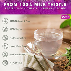 FreshDrinkUS milk thistle seeds collection illustrating hand-picked premium seeds for flavor.