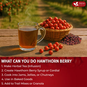 FreshDrinkUS hawthorn berries in reseal pack stay fresh between uses.