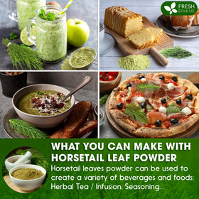 Sustainably sourced FreshDrinkUS horsetail powder supports responsible production.