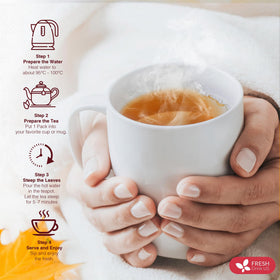 FreshDrinkUS individually wrapped tea bags preserving freshness
